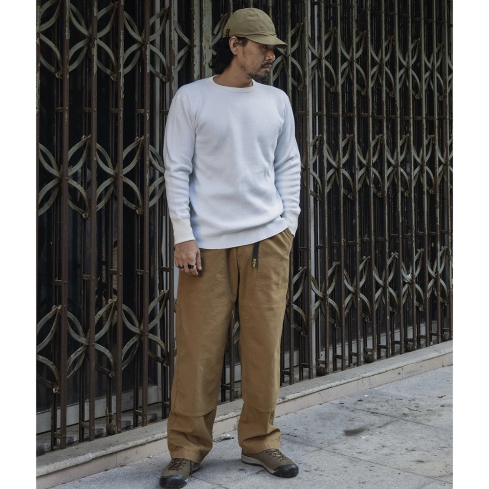 Non Stock Waffle Thermal Shirt 400g 100% Cotton Crew Neck Men XXL ship